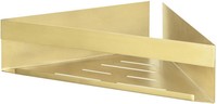 Wenko Turbo-Loc® Eckablage, Genova Gold Matt, Befestigen Ohne Bohren