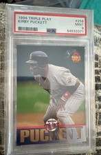 1994 Donruss Triple Play - Kirby Puckett #258 PSA 9