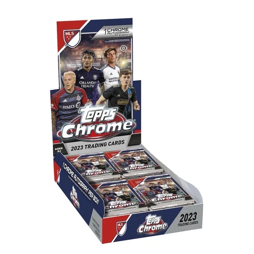 New 2023 Topps Chrome MLS Major League Soccer Hobby Box - 1 Auto per Box