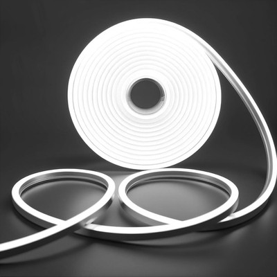 LED Streifen Neonlicht, wasserdicht 2m/6,6ft kaltweiß Seil für Dekor