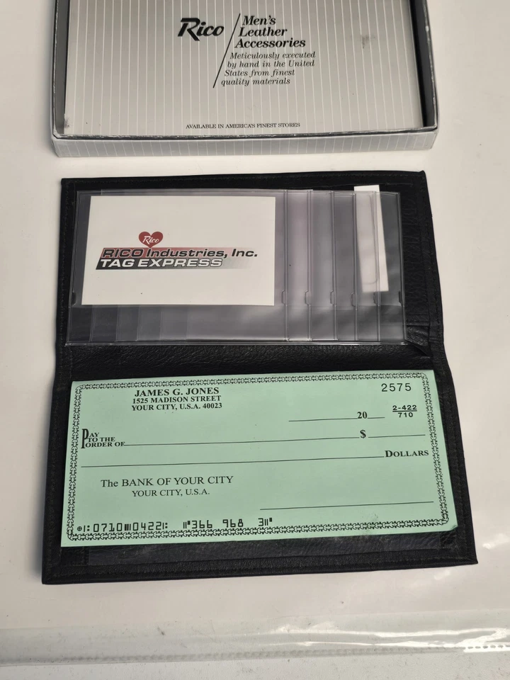 Ryan Newman #12 Cuero Tri-Pliegue Negro Billetera Chequera Nascar Racing Rico Nuevo de Lote Antiguo Foto 4 de 4