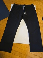 Figs Technical Collection Black Scrub Pants Womens Xl,straight Leg 31.5" Inseam