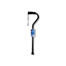 Carex Black Offset Walking Cane w/Strap Aluminum/Plastic 39.5 in FGA58000 0000