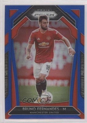 2020-21 Panini Prizm Premier League Blue Prizm 8/199 Bruno Fernandes #12 1u6