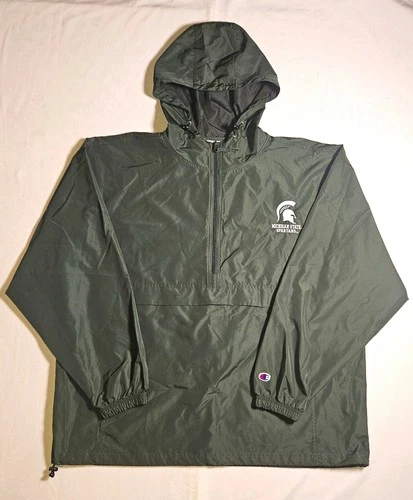 Champion Men's Michigan State Spartans Windbreaker Jacket In Green - Size 2XL - product listing photo