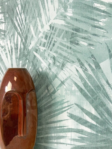 Newroom Vliestapete Blau PalmenbläTter Tropisch Dschungel Wohnzimmer Botanisch-image