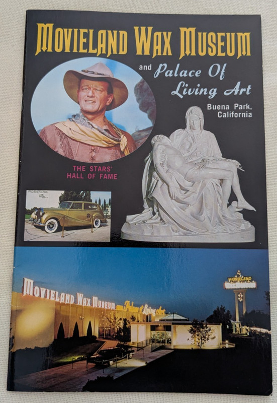 VTG Booklet Movieland Wax Museum Palace Living Art Buena Park CA ca 1981
