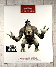 2023 Hallmark RIDING INTO BATTLE STAR WARS  THE BOOK OF BOBA FETT Ornament  New