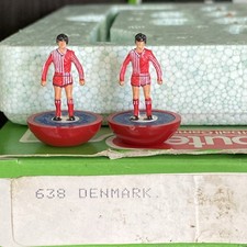  ⚽️ Subbuteo LW Team - Danimarca World Cup 86 Kit Rif 638 Giocatori Ottime Condizioni Splendido Kit