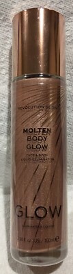 Revolution Glow Molten Body Glow Rose GoldFace & Body Liquid Illuminator 3.38oz