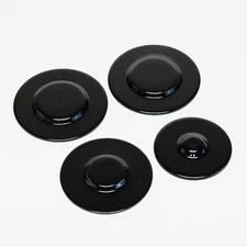 Gas Range Burner Cap Black 4 Pack Kit for Whirlpool Maytag WPW10170555