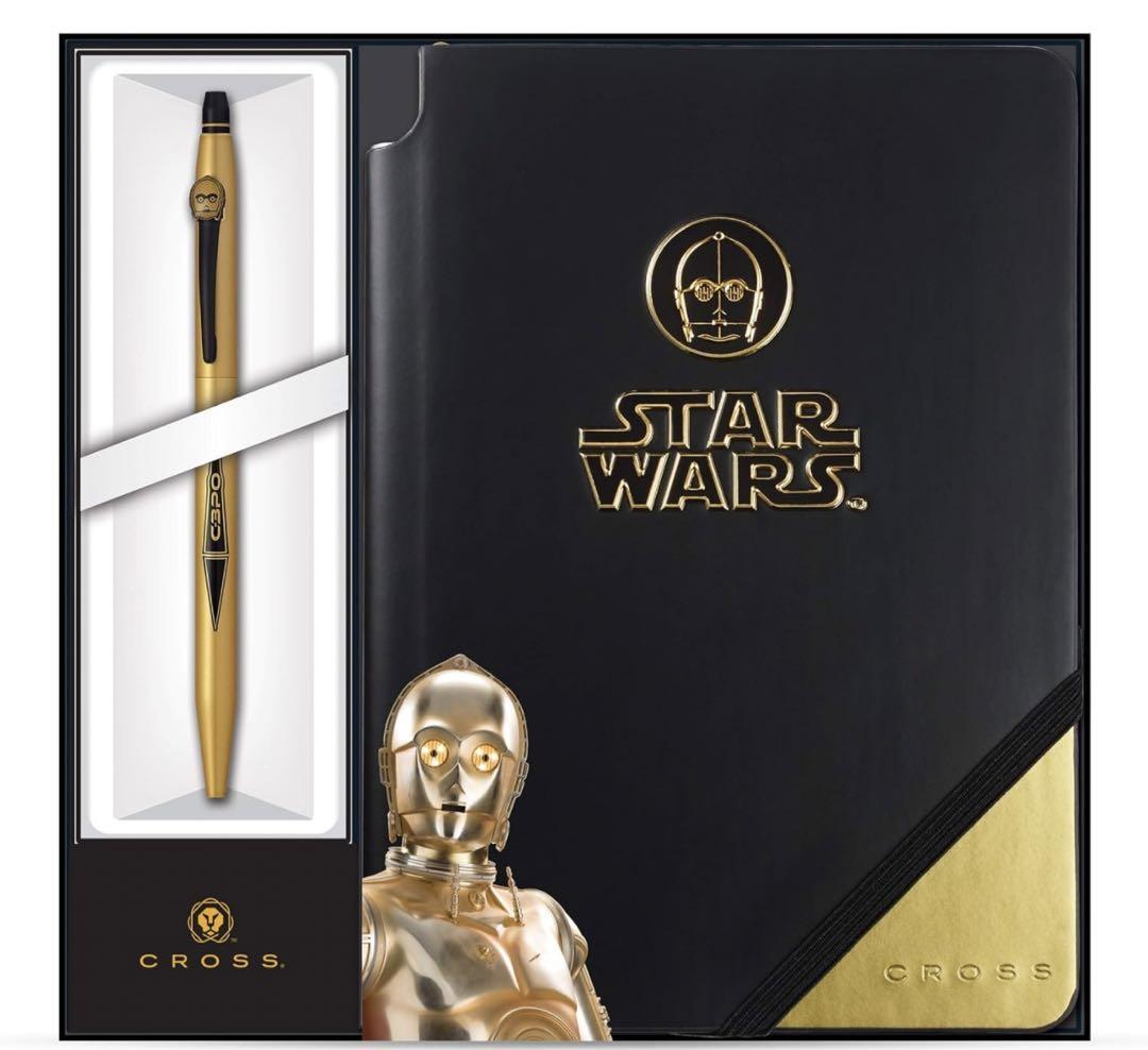 【新品】CROSSクロスクリックジョットゾーンスターウォーズギフトセッC-3PO Cross Star Wars C-3PO Click Ballpoint Pen & Jotto Zone