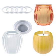 Silicone Candle Jar Molds With Lids Candle Making Supplies For Epoxy Clay Concre