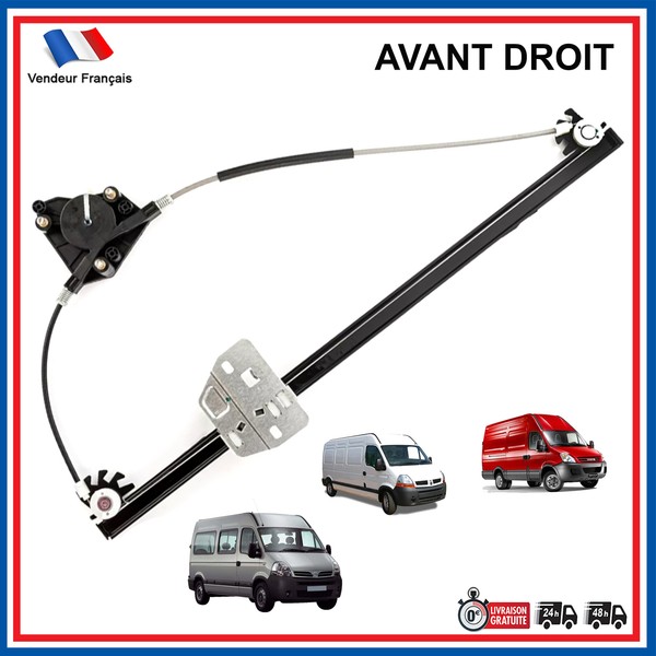 Fensterheber Vorne Rechts FüR Opel Movano Renault Master 8200162710-image