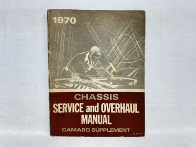 1970 Chevrolet Camaro Original OEM Shop / Service & Overhaul Manual Supplement
