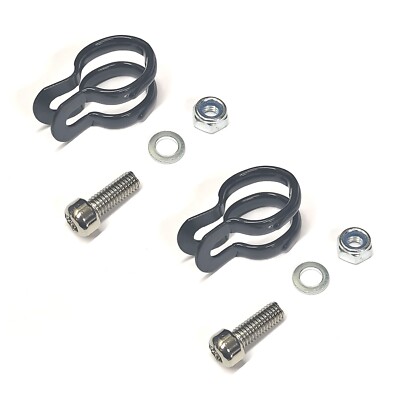 2x Gepäckträgerschelle 18-20mm Rohrschelle Bandage inkl. Schraube und Mutter 