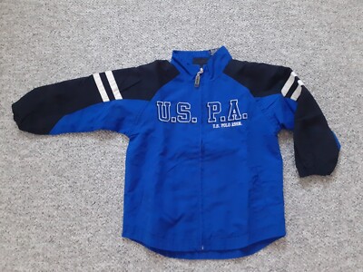 U.S. Polo Assn. Jungen Sportjacke Trainingsjacke Jack Blau Gr. 104 Top Zustand