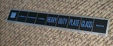 METAL Libbey Owens Ford Heavy Duty Plate Glass EMPLOYEE Advertising Ruler NEW