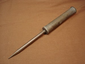 Vintage Brass 2-part Surf Rod Sand Spike Fishing Rod ...