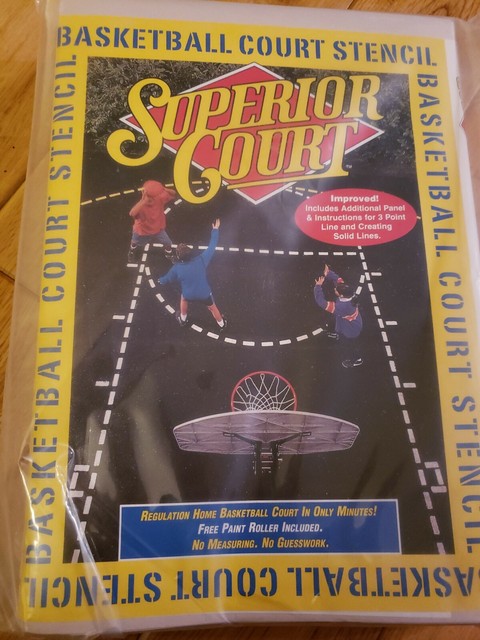 superior court basketball court stencil