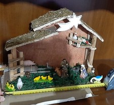 Presepe artigianale, realizzato a mano 