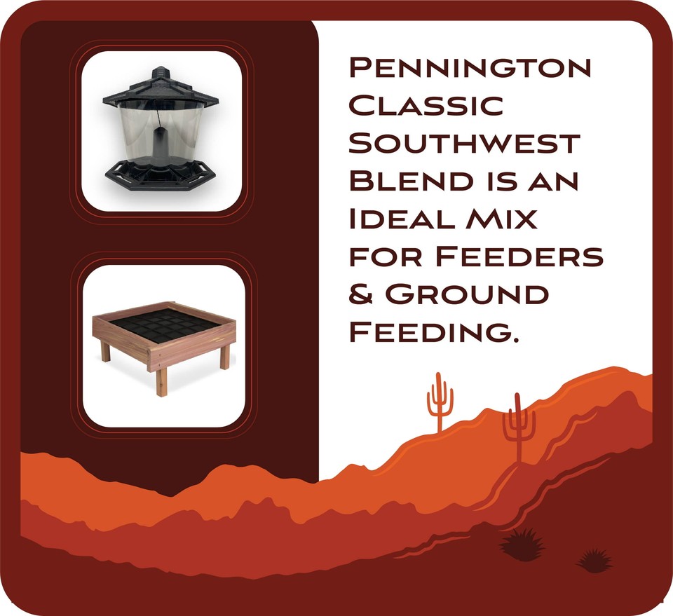 Southwest Blend Wild Bird Food, 40 lbs Ideal mix for feeders & ground