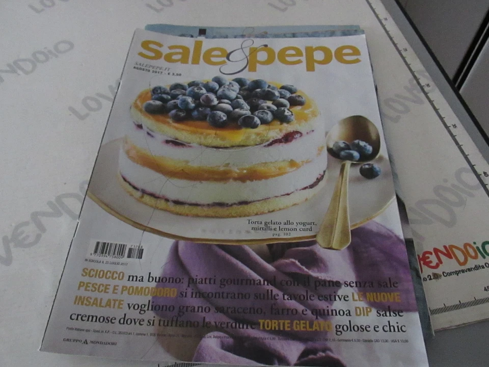 Lotto 3 rivista riviste SALE & PEPE agosto settembre ottobre 2017 - Immagine 4 di 4