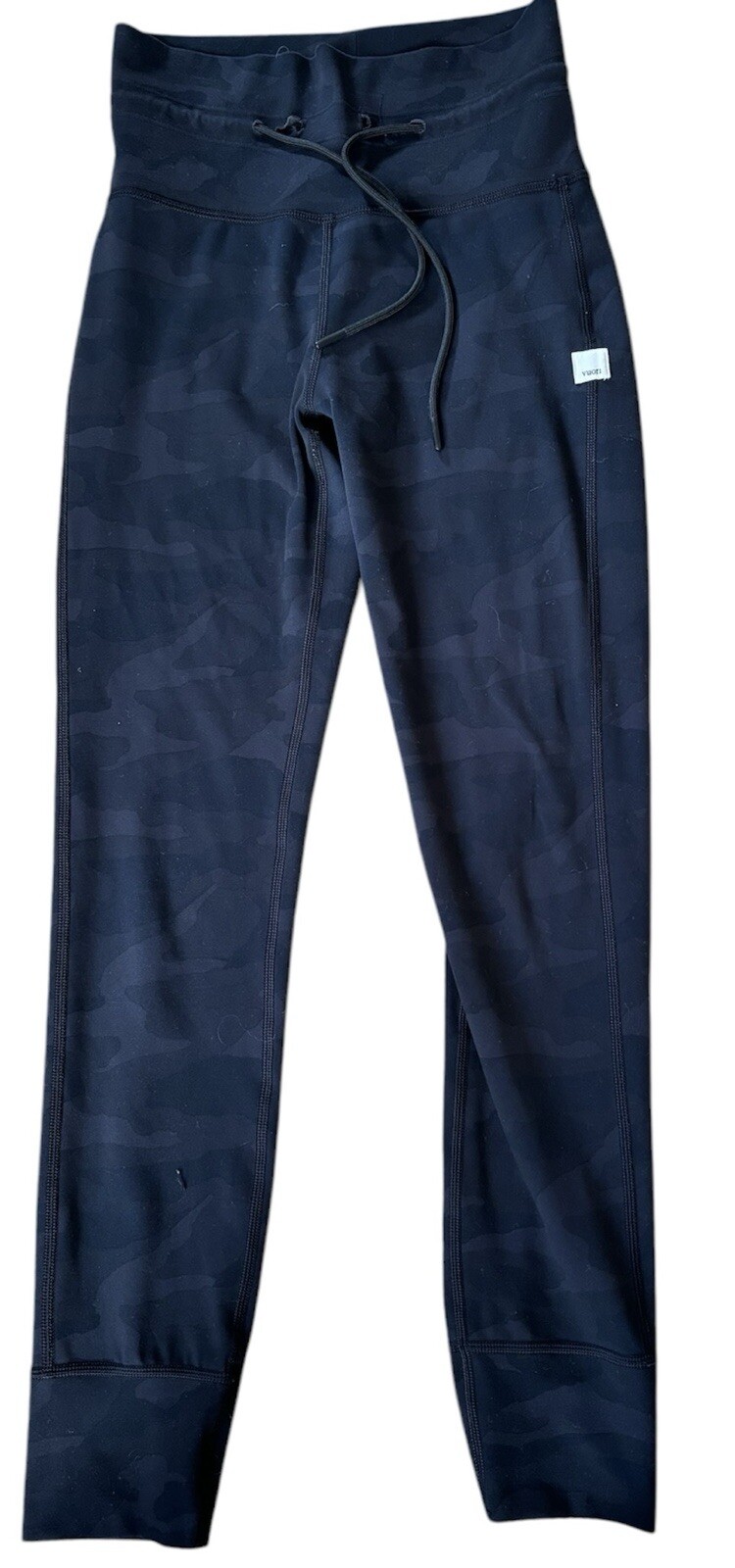 Vuori Daily Leggings Womens Black Camo 7/8 Length XS Gym Lounge Running Pants