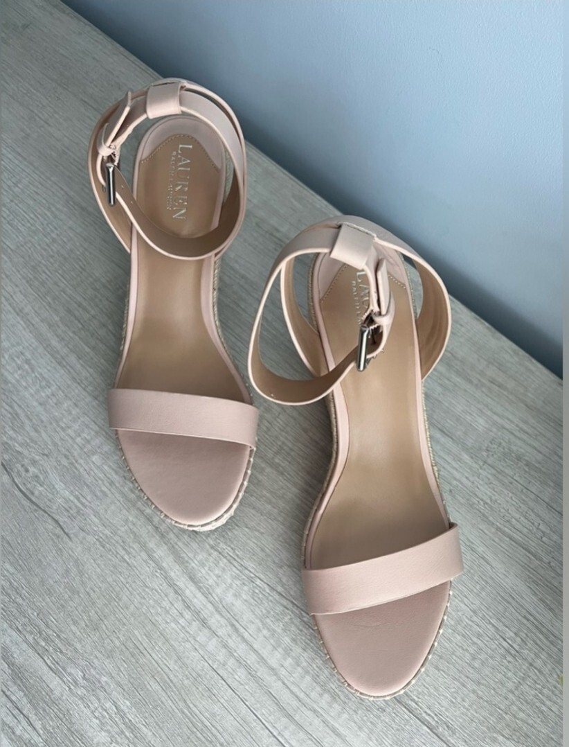 LAUREN RALPH LAUREN Hilarie Ankle-Strap Espadrille Platform