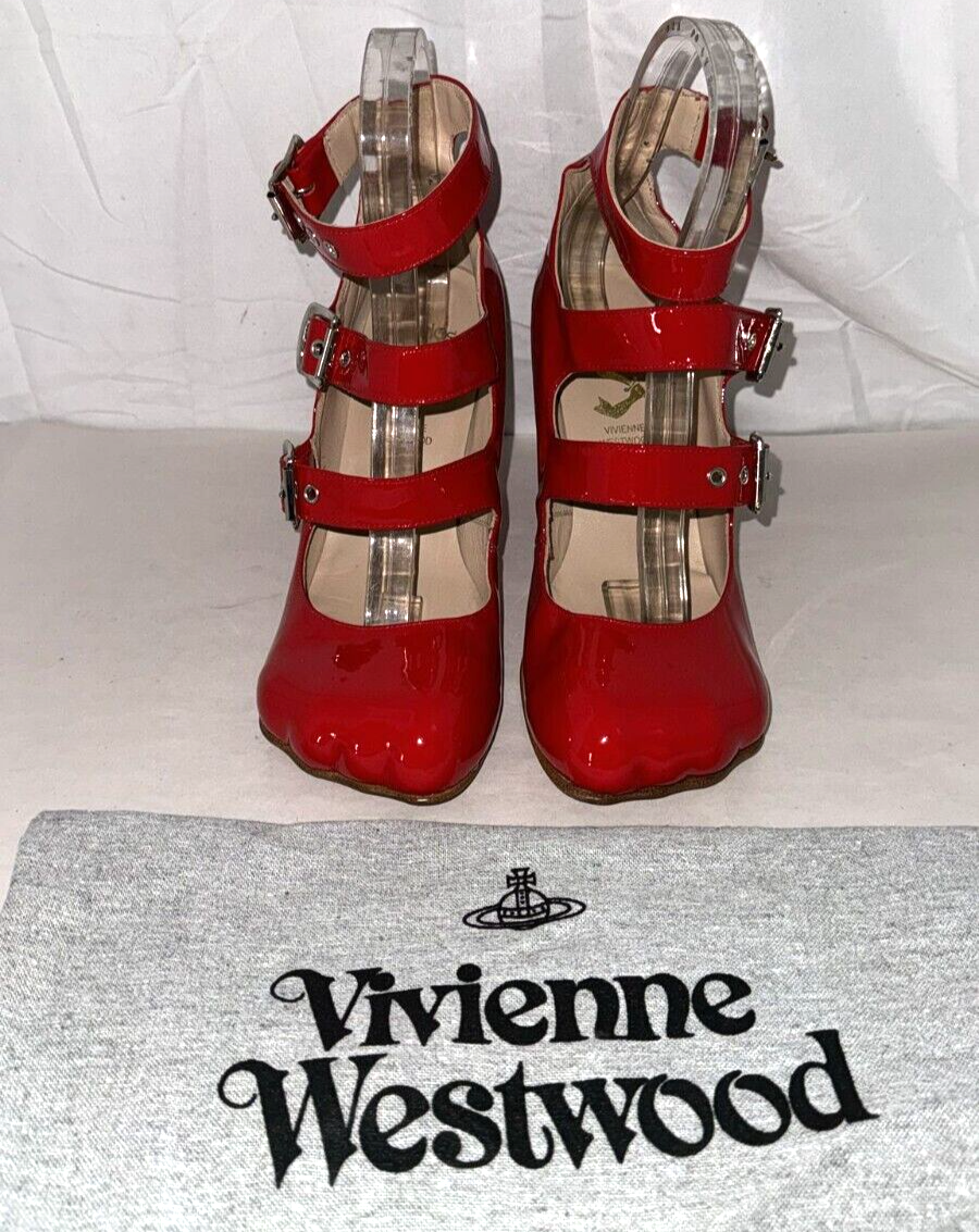 US 8 ❤️Vivienne Westwood Animal toe Paw Toe Red Patent US 8 ❤️Vivienne Westwood Animal toe Paw Toe Red Patent