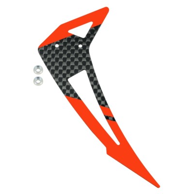 Microheli Carbon Fiber Vertical Fin ''F'' Style (RD) - BLADE REVOLUTION 235 CP