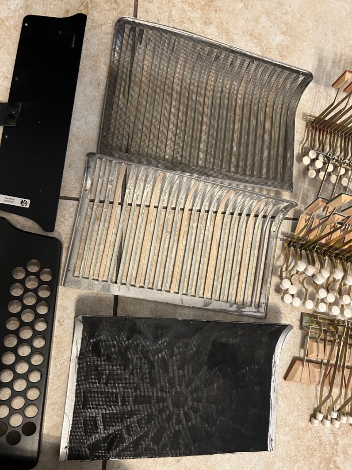 Hohner button used accordion parts lot Corona Panther Vallenato Big Lot