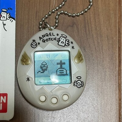 Bandai Tamagotchi Tenshitchi Angelgotchi Angel 1997 Pearl silver