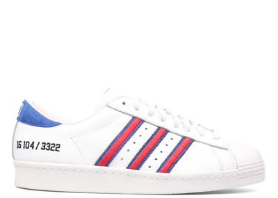 NEW ADIDAS SUPERSTAR 80V D-MOP D MOP BLUE RED WHITE b34076 2015 SZ 