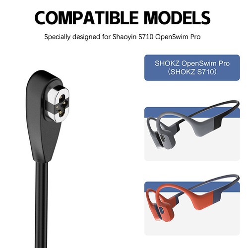 Type C/USB Chargeur Câble Pour Shokz OpenSwim Pro S710 Os Câble De Charge Rapide - Afbeelding 8 van 14