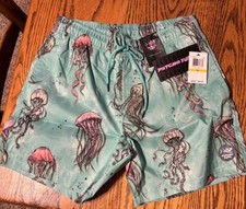 NWT...Psycho Tuna, Swim Trunks w/Pockets, Men's Size M, "JELLY FISH" SUPER CUTE