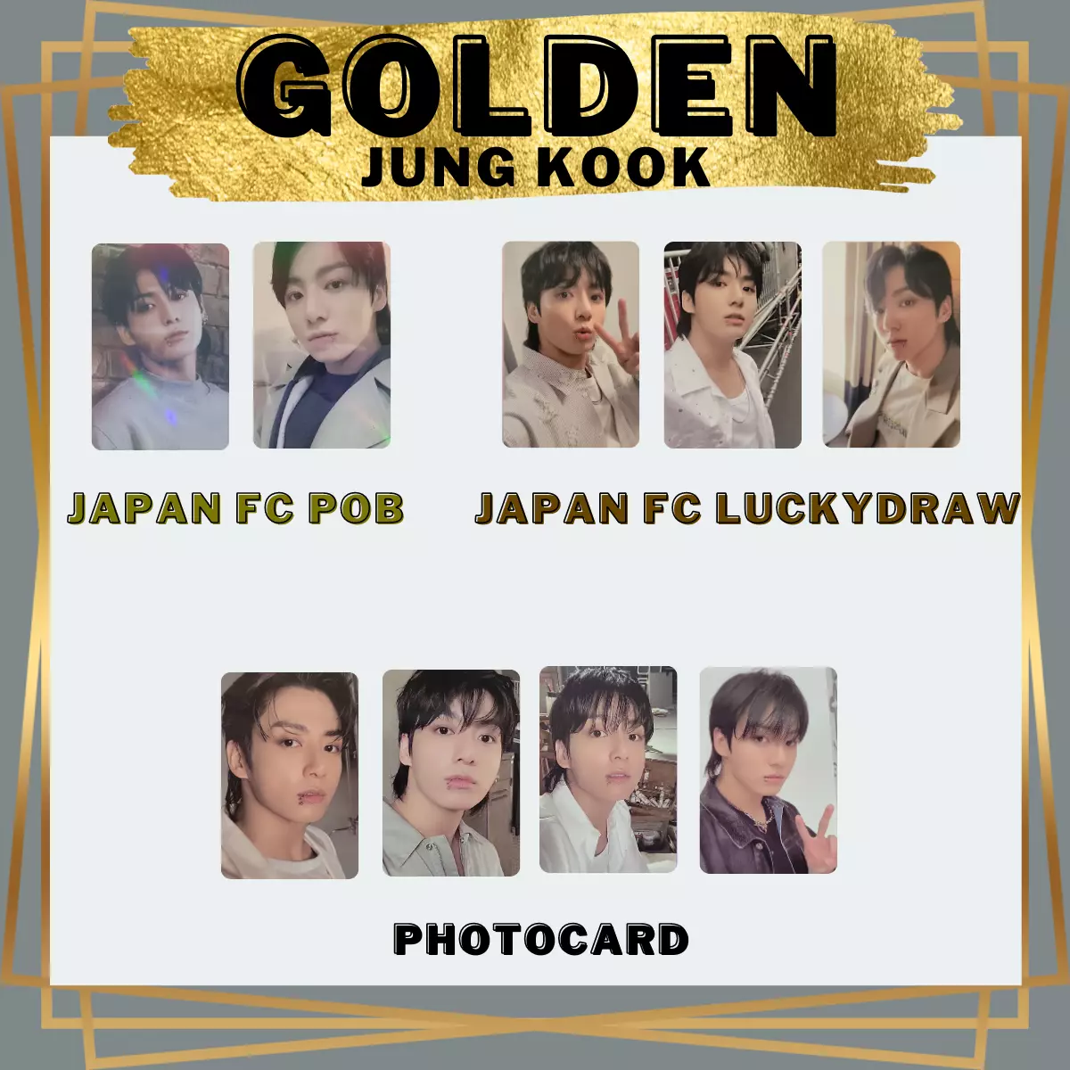 Weverse POB) BTS JUNG KOOK - GOLDEN (SET) + GOLDEN (Weverse Album Ve