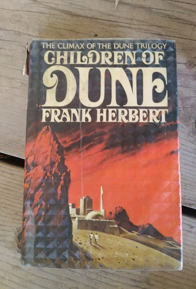 RARE Dune 3 CHILDREN OF DUNE HBDJ By Frank Herbert 1976 Book