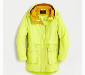 j crew yellow rain jacket