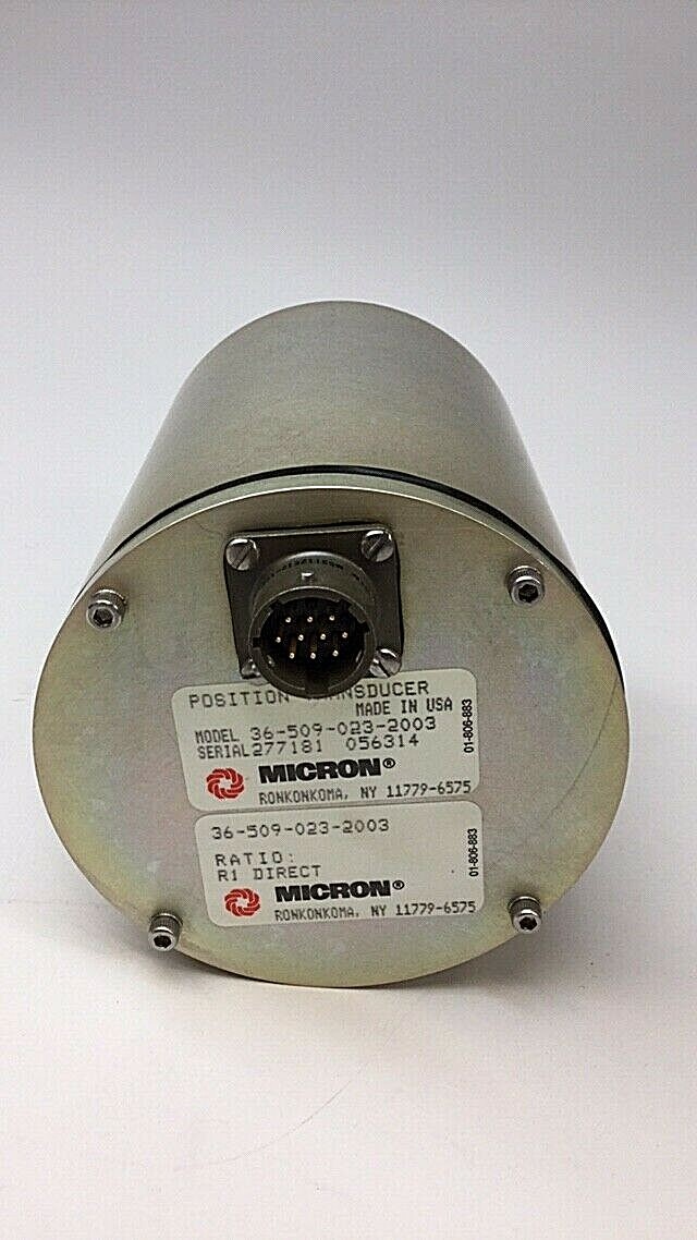 Thompson Type 36-509-023-2003 Micron Position Transducer R1 Direct 5/8" Shaft