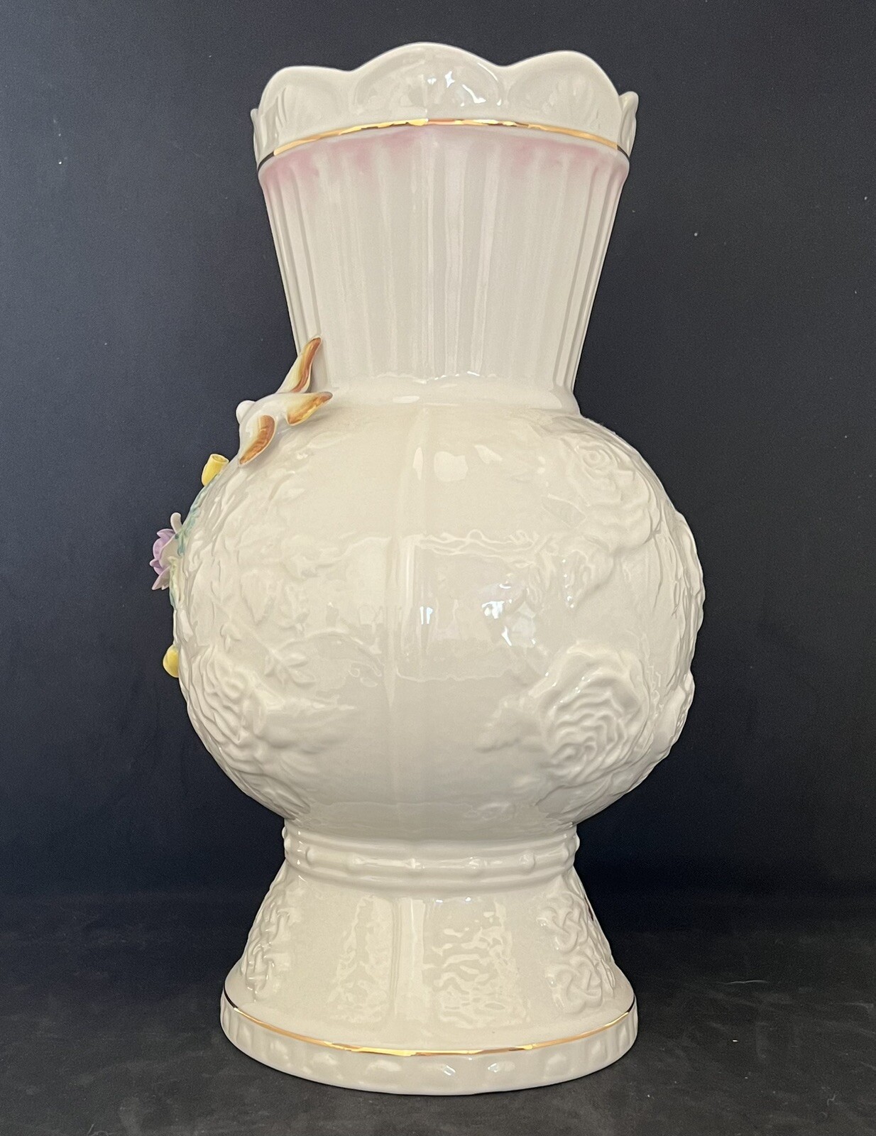 Belleek Irish Porcelain Songbird Vase, 150th Celebration Issued 2007 eBay