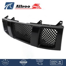 Front Grille Bumper Upper For Nissan Titan Armada 2004-2007 Plastic Gloss Black