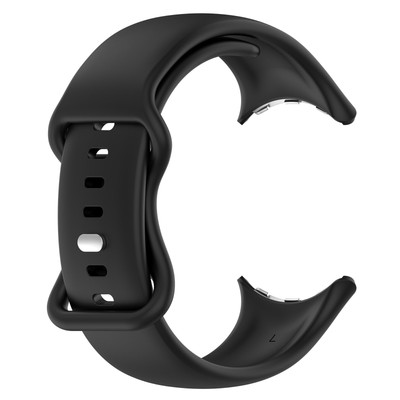 Watch Strap Silicone Strap Silver Buckle Watch Belt für Google Pixel Watch 1/2