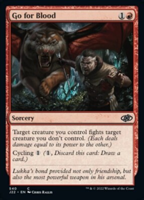MTG Jumpstart 2022 C Go for Blood #540 PLAYSET 4x x4