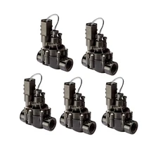 5 Pack Rain Bird 100-DVF 1" Inlet Residential Sprinkler Valve w/Flow BSP Threads