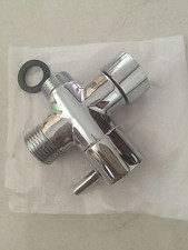 Brass 7/8" T-adapter with Shut off Valve 3 way Tee Connector for Handheld Bidet