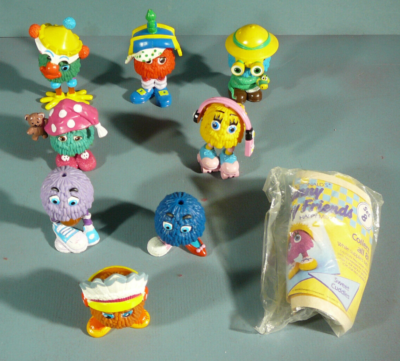 Vintage 1990 Funny Fry Friends Guys McDonalds Happy Meal