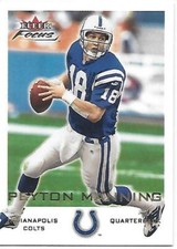 2000 Fleer Focus Football Peyton Manning Colts
