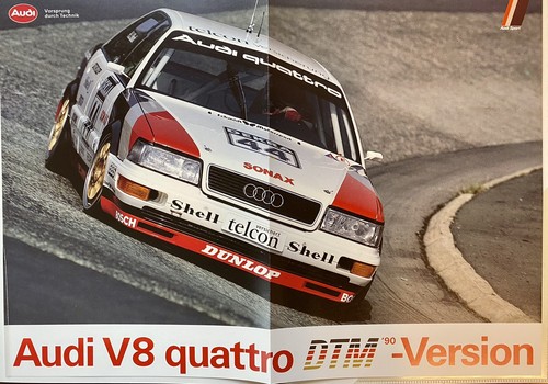 PRESSEMAPPE AUDI - DIE DEUTSCHE TOURENWAGENMEISTERSCHAFT 1990 MIT H.J.STUCK - Picture 9 of 9