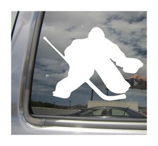 Hockey Goalie Goaltender Winter Games Car Auto Window Vinyl Decal Sticker 04055